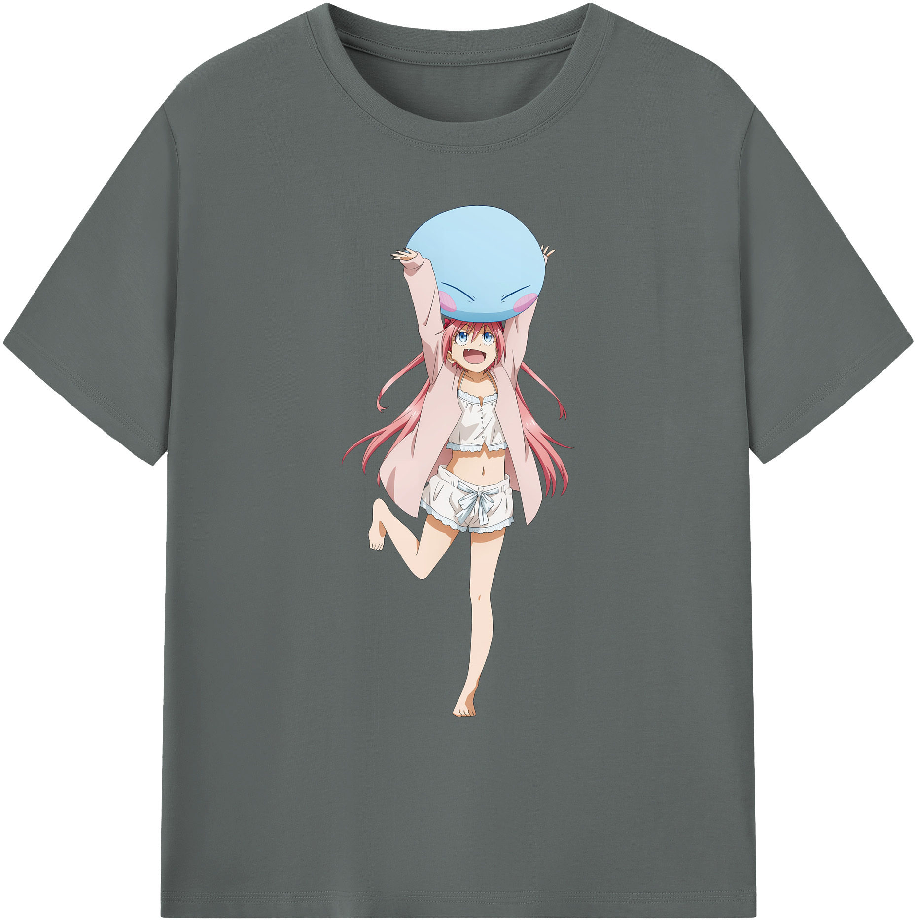 （画像用） 転スラ Regarding Reincarnated to Slime 綿100％ メンズ半袖Tシャツ｜肌触りやわらか＆通気性